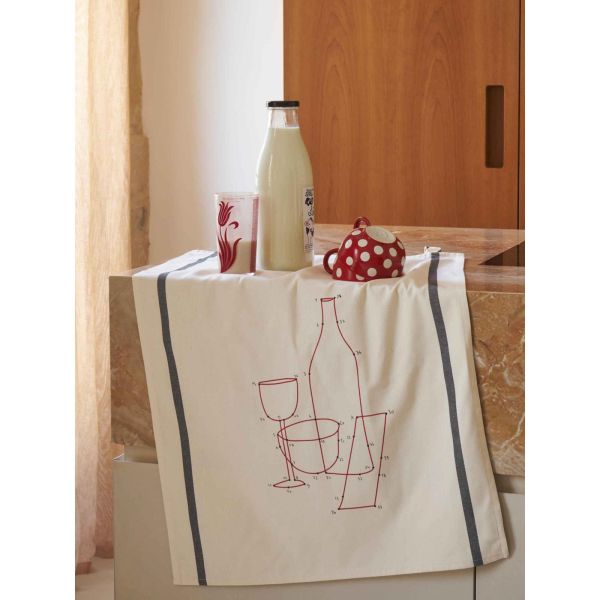 Torchon Phil Drink Ecru 70 x 50