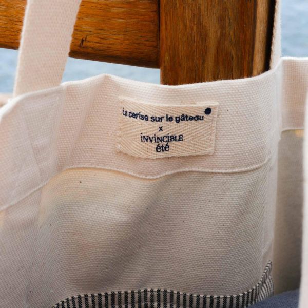 Sac cabas Fougère Bleu 38 x 46 x 18