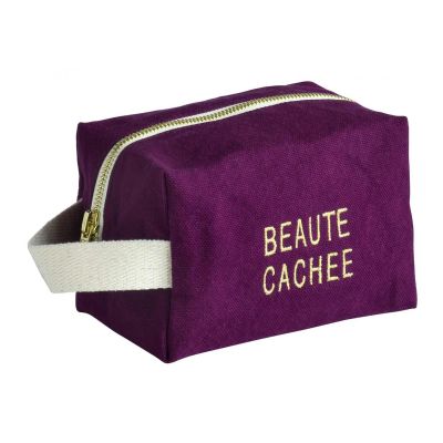 Trousse cube Beauté Purple rain Violet 15,5 x 10 x 10