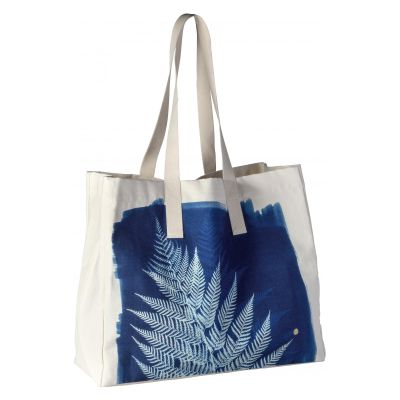 Sac cabas Fougère Bleu 38 x 46 x 18